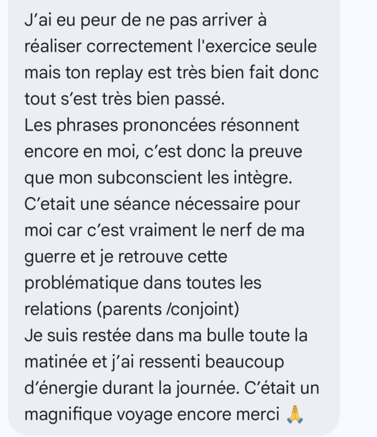 Témoignage photo de Laura - libérée du passé
