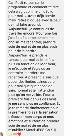Témoignage photo - femme transformée et heureuse