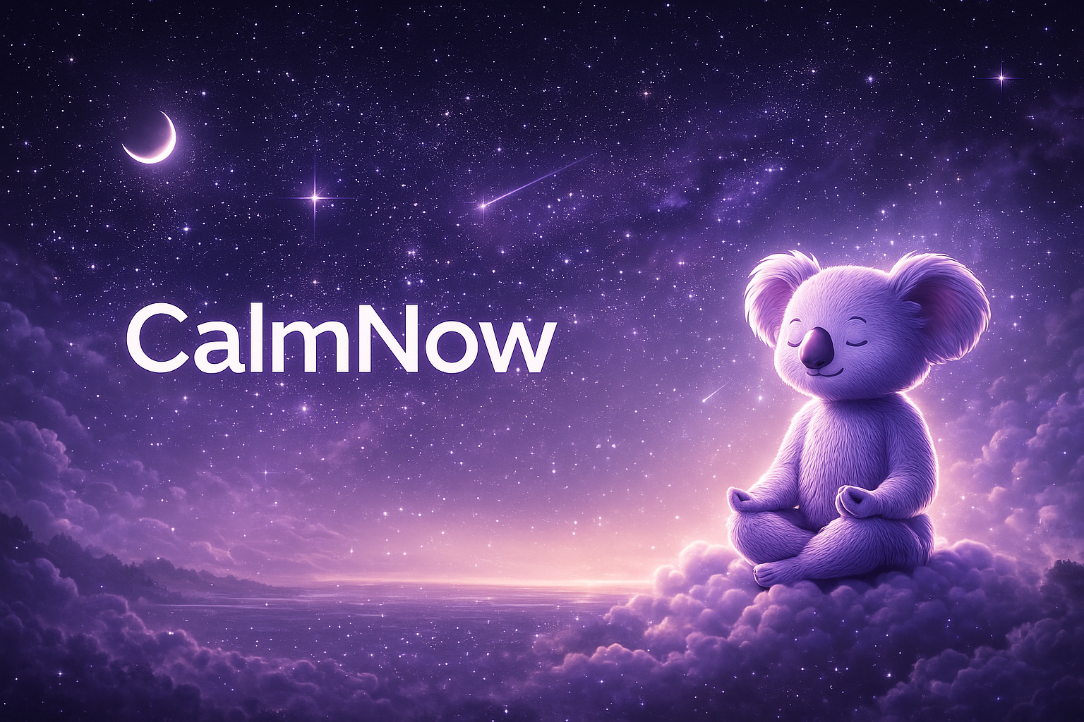 Interface de l'application CalmNow montrant les protocoles audio anti-crise