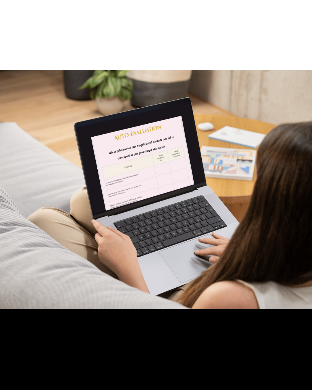 Aperçu des pages du e-book Le Réveil de la Boss montrant les exercices de mindset et développement personnel