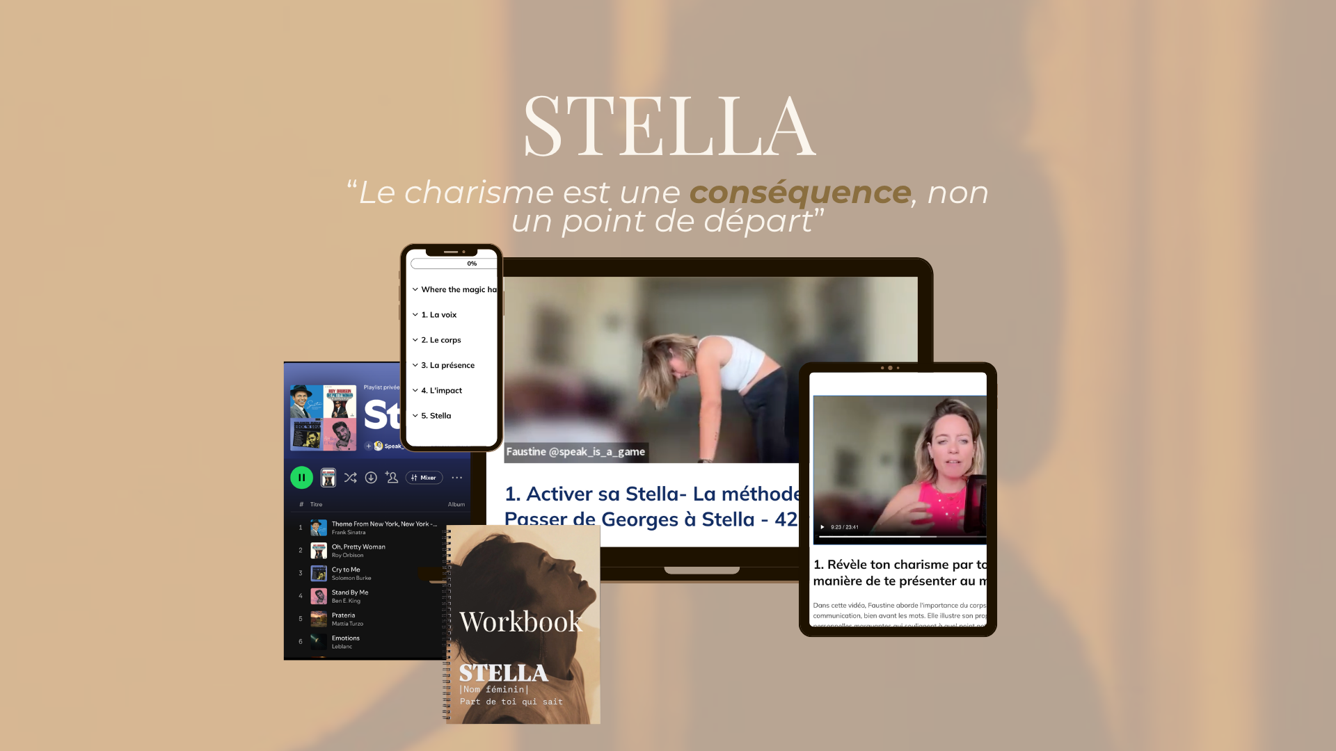 Faustine en session de coaching, accompagnant une cliente sur sa prise de parole