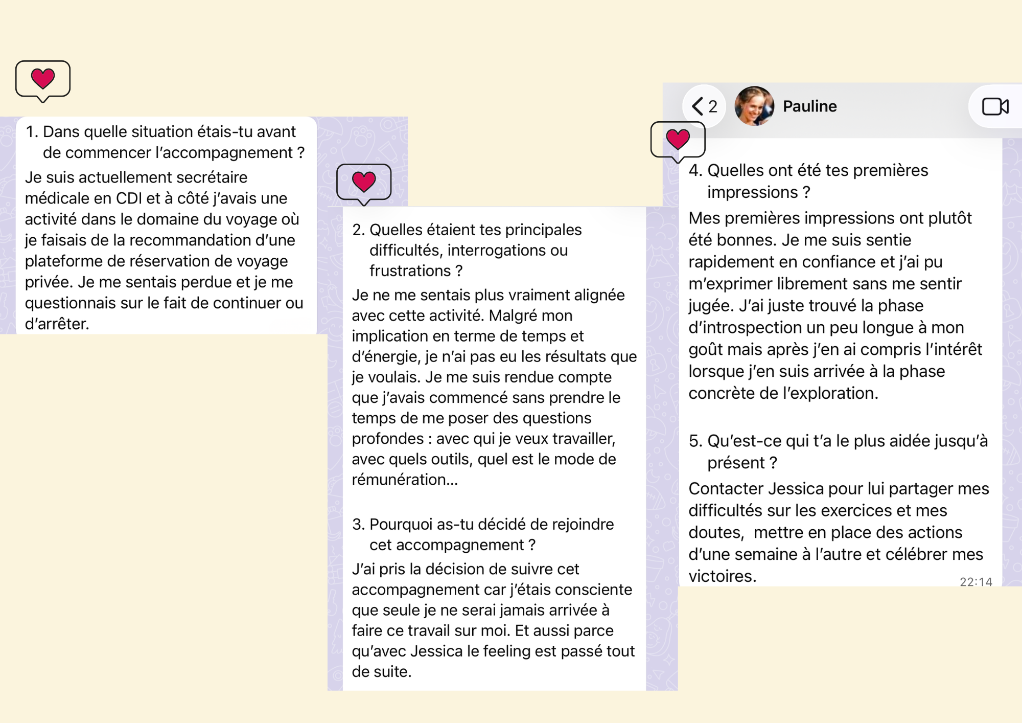 Témoignage de Pauline - Screenshot 1 de son retour d'expérience sur le programme Direction Pro