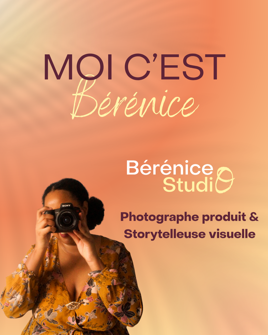 Bérénice, photographe storytelling visuel spécialisée en cosmétiques - portrait professionnel en shooting