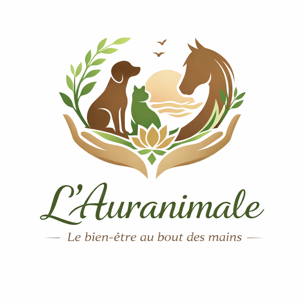 Logo L'auranimale - Massothérapie et lithothérapie animalière