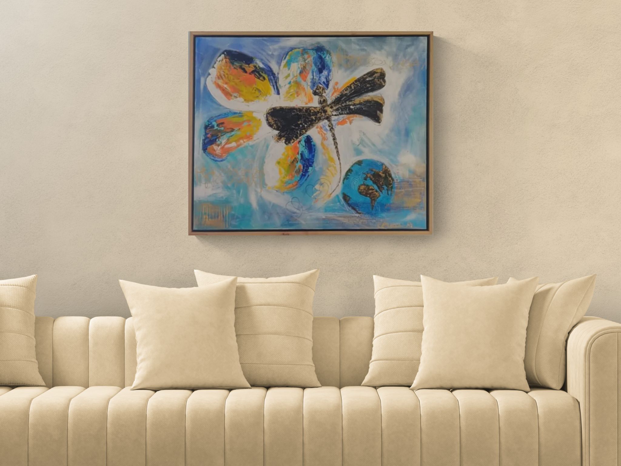 Peinture émotionnelle aux nuances apaisantes