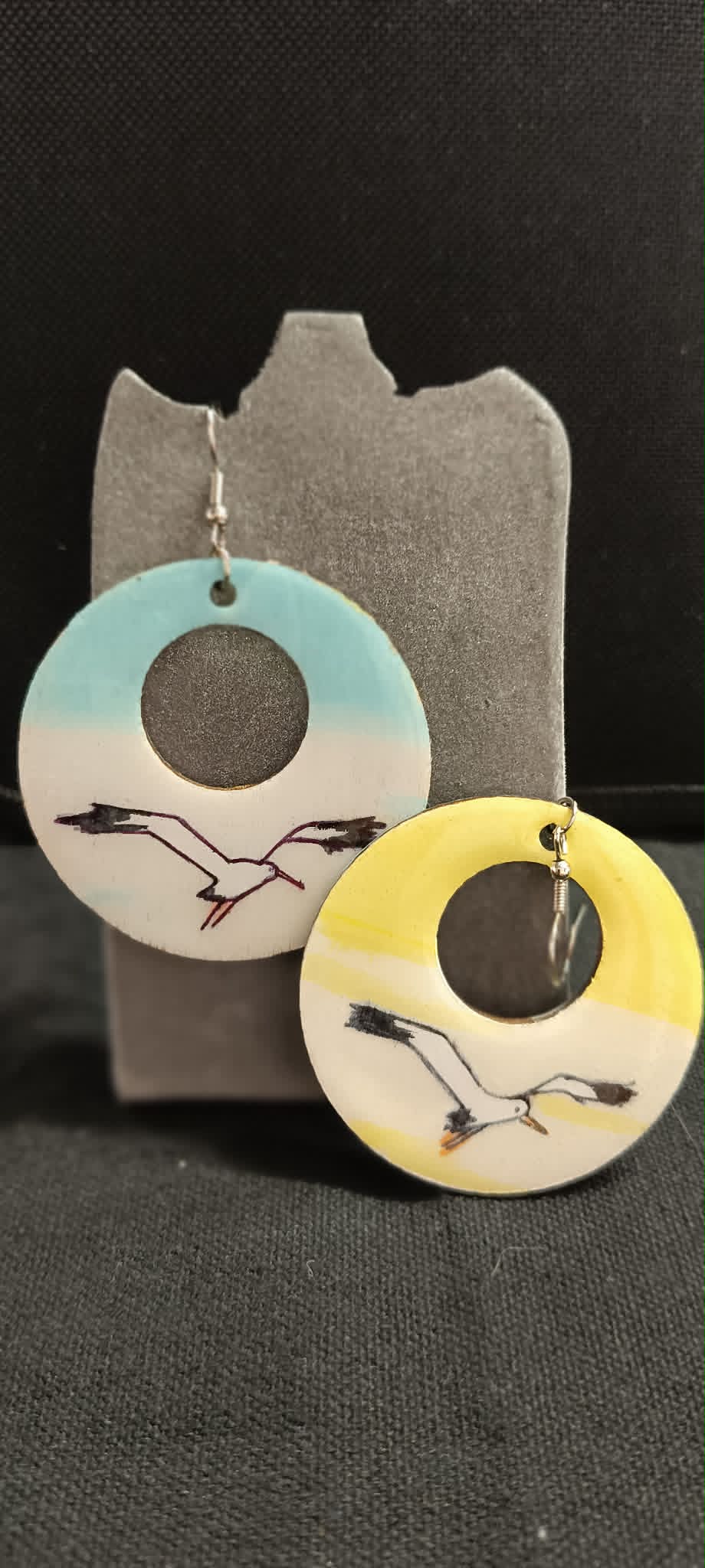 Boucles d'oreille Alsace modèle 4 - design coloré et joyeux